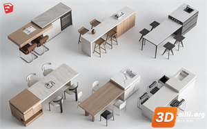 Kitchen island Skp Files